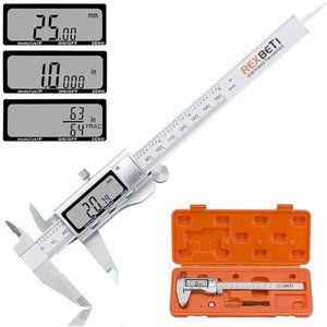 Digital Caliper 6 Inch Measuring Tool Stainless Steel